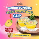 PAKET BUBUR SUMSUM SUSU RASA MANGGA + CUP