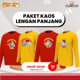Paket Hemat 4 Kaos Hepi Meal Lengan Panjang
